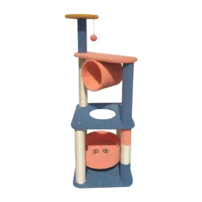 110cm Emoji Plush Cat Tree with Sisal Rope - Floofi