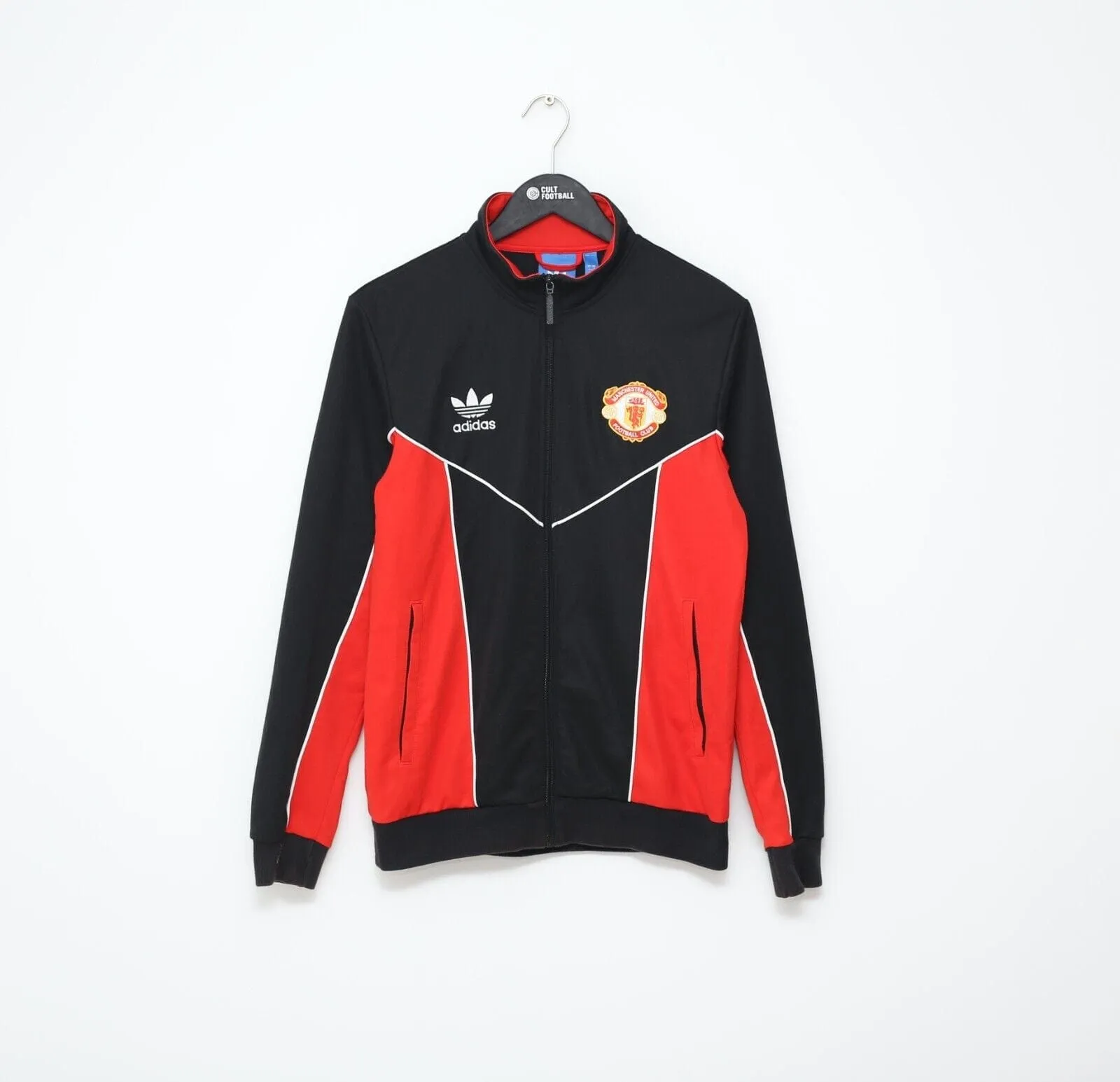 1988/90 MANCHESTER UNITED Vintage Retro adidas Originals Track Top (S)