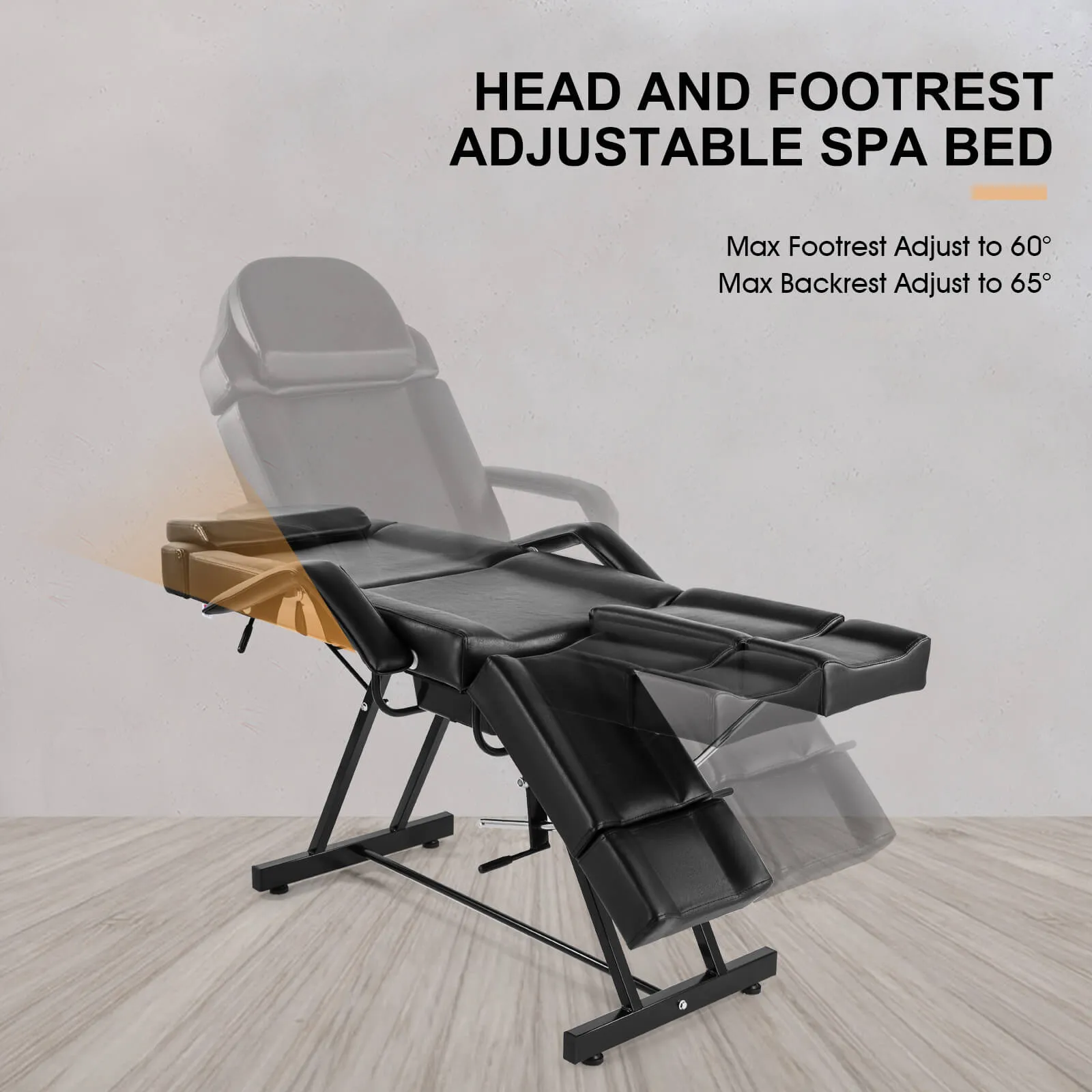 #2009 Massage Table Facial Bed with Tray,Split Footrests