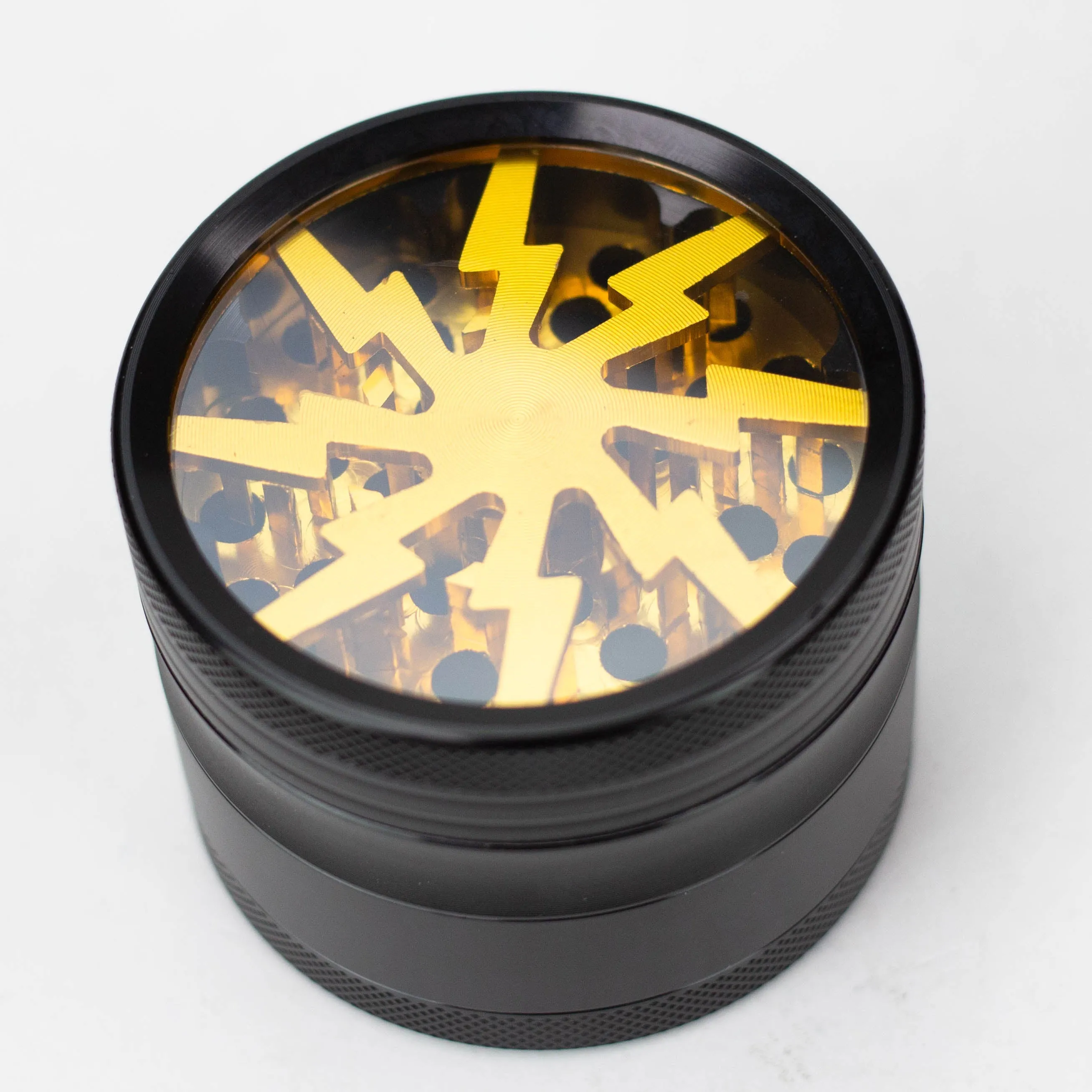 2.5" Lightning Aluminum Grinder 4 Layers with Acrylic Window