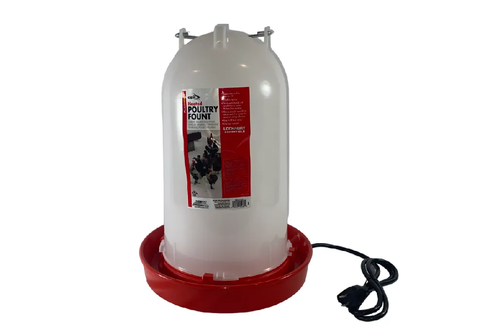 3 Gallon Heated Poultry Fount