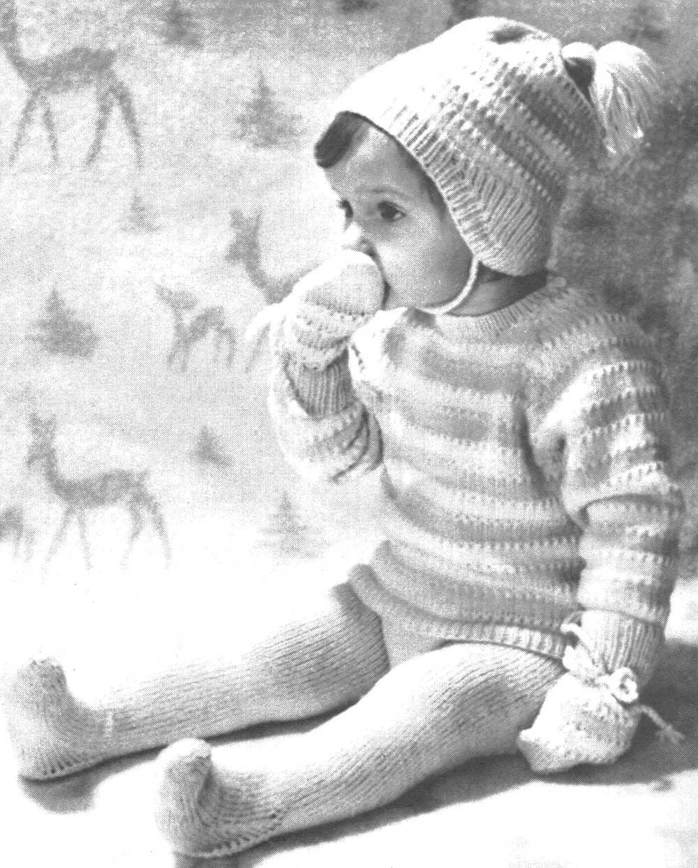 4 Piece Layette Pullover Pattern