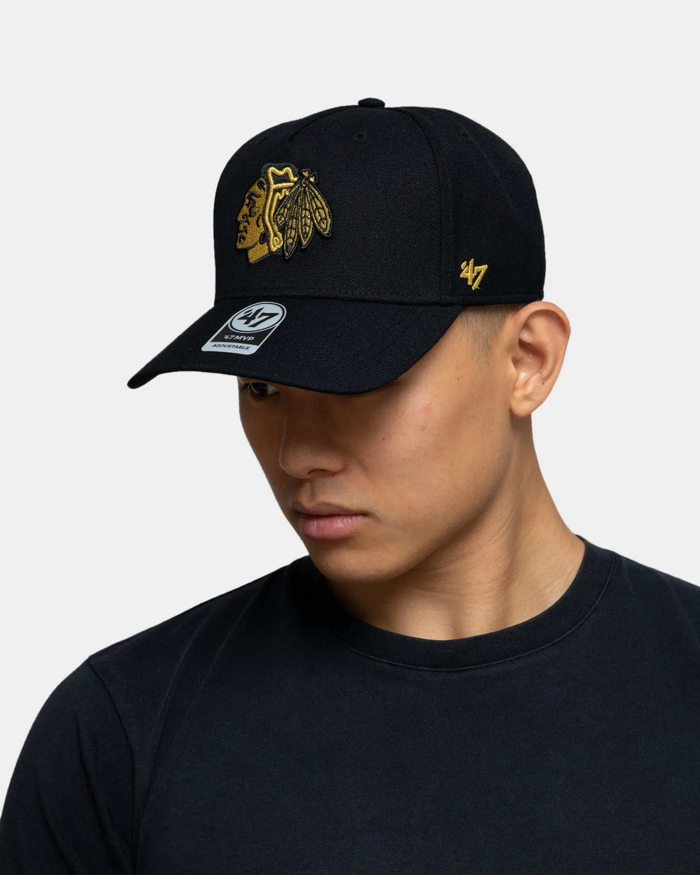 47 Brand Chicago Blackhawks MVP DT Snapback Black/Gold