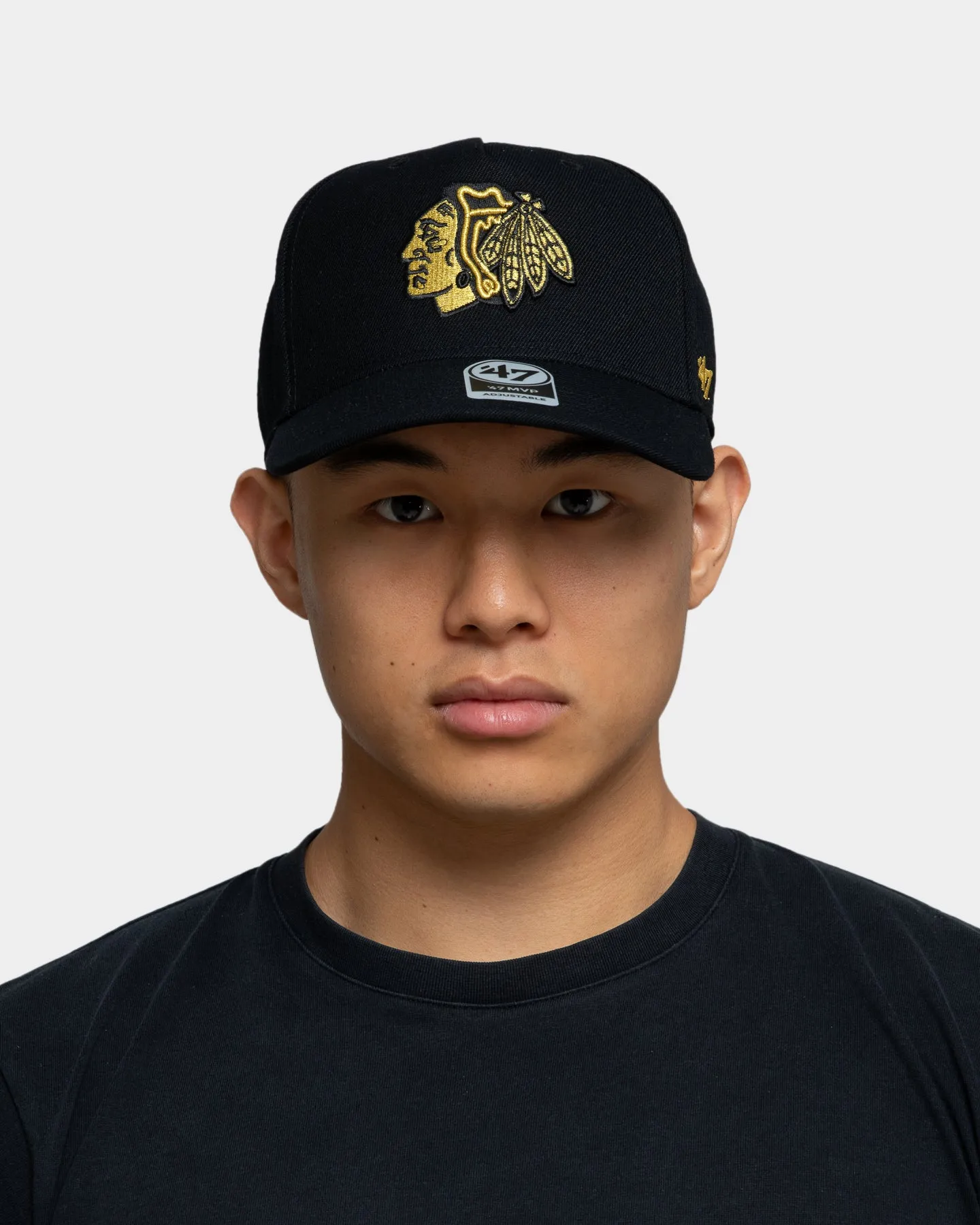 47 Brand Chicago Blackhawks MVP DT Snapback Black/Gold