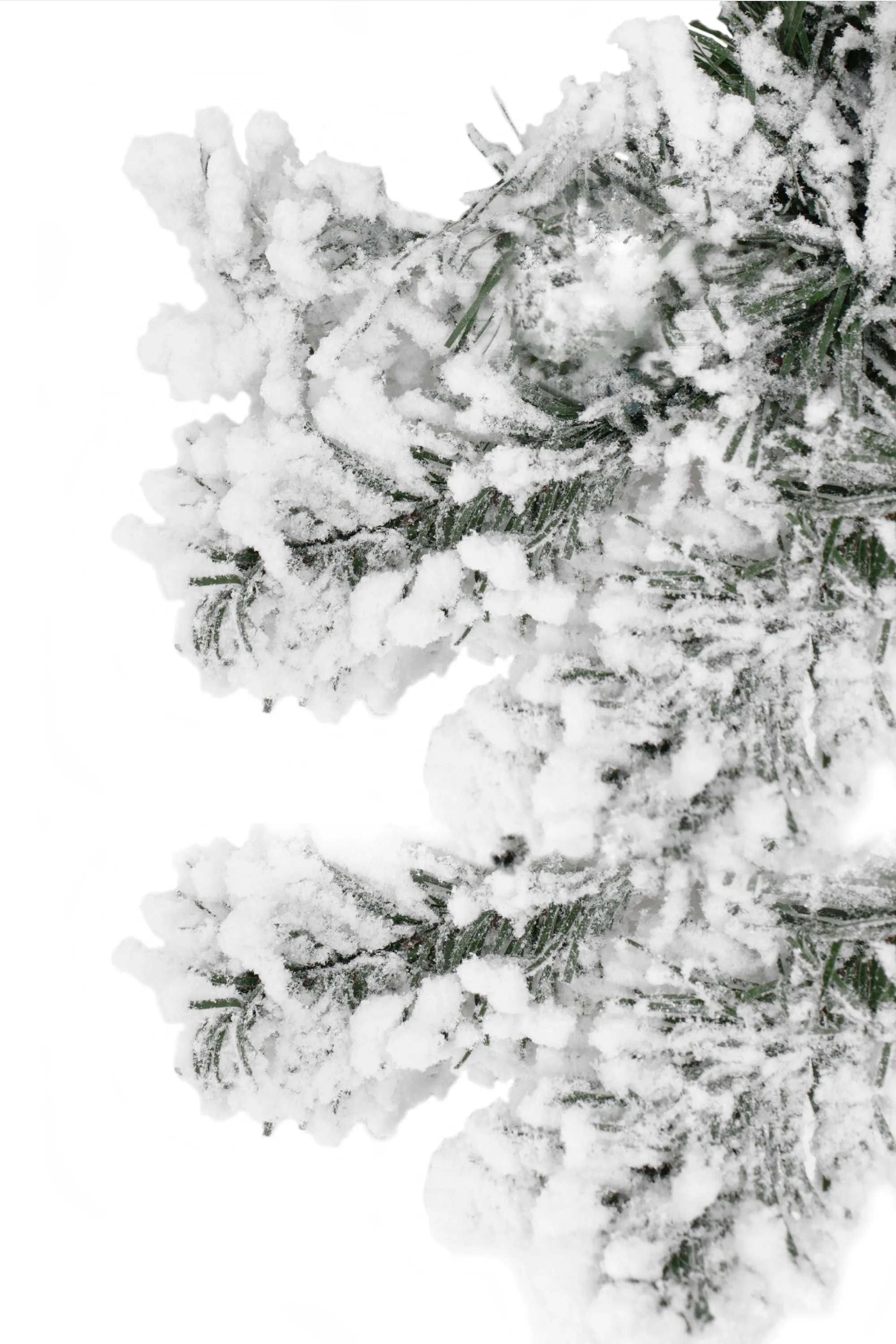 9' Heavy Snow Flocked Alpine Garland