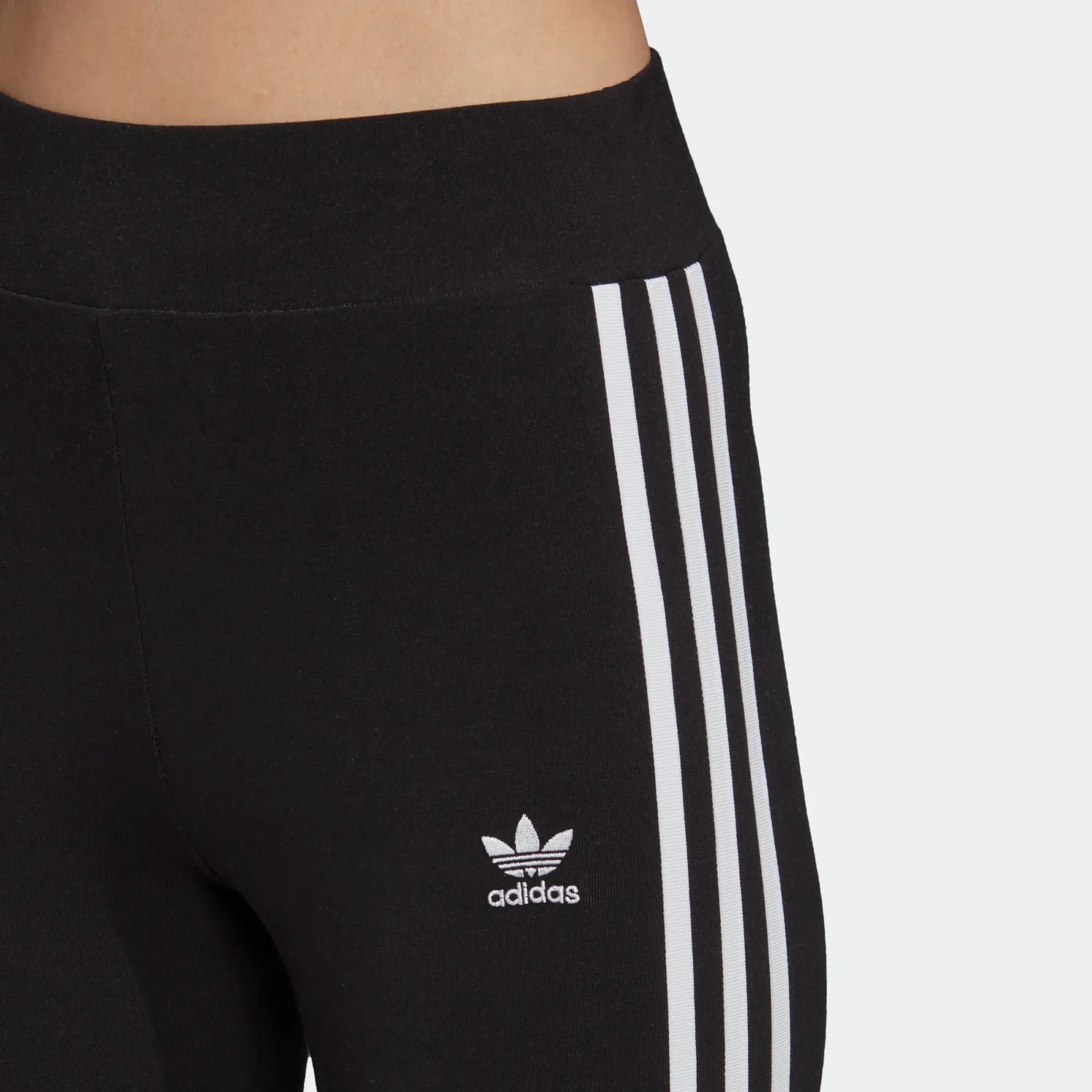 Adidas Women's Adicolor 3 Stripes Leggings - Black / White