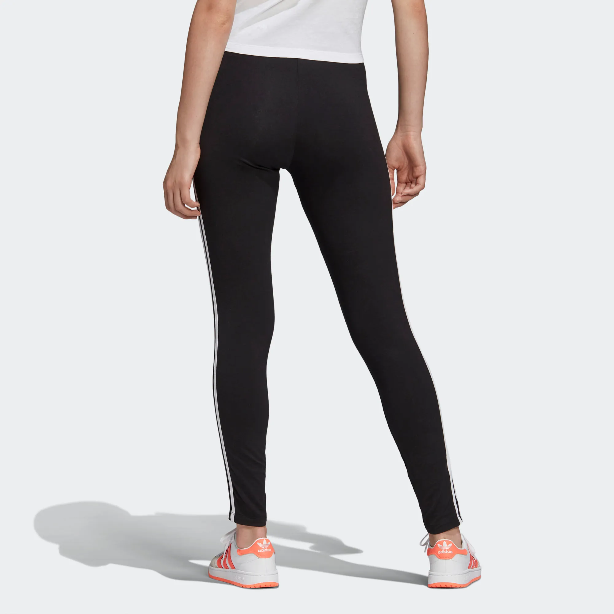 Adidas Women's Adicolor 3 Stripes Leggings - Black / White