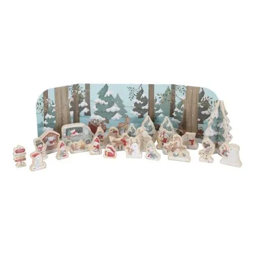 Advent Calendar Winter Christmas Theme Scene