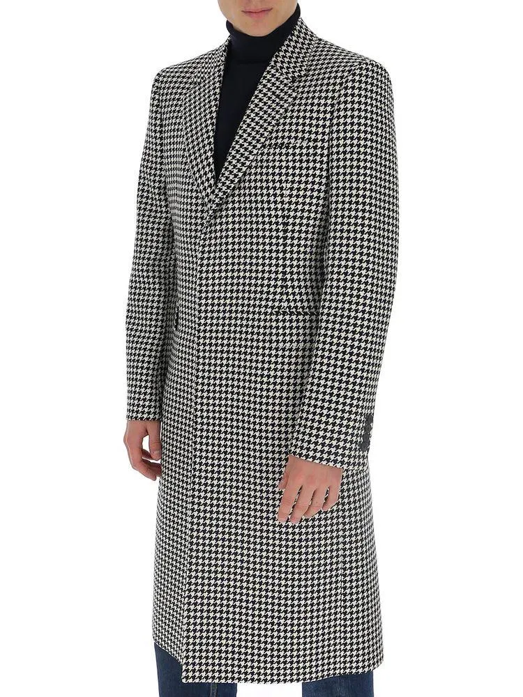 Alexander McQueen Houndstooth Tailored Coat