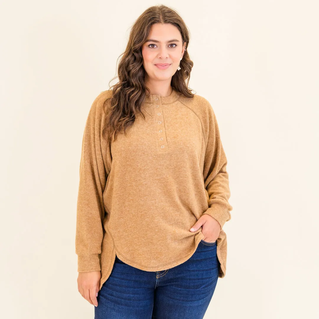 All The Feels Pullover, Deep Camel