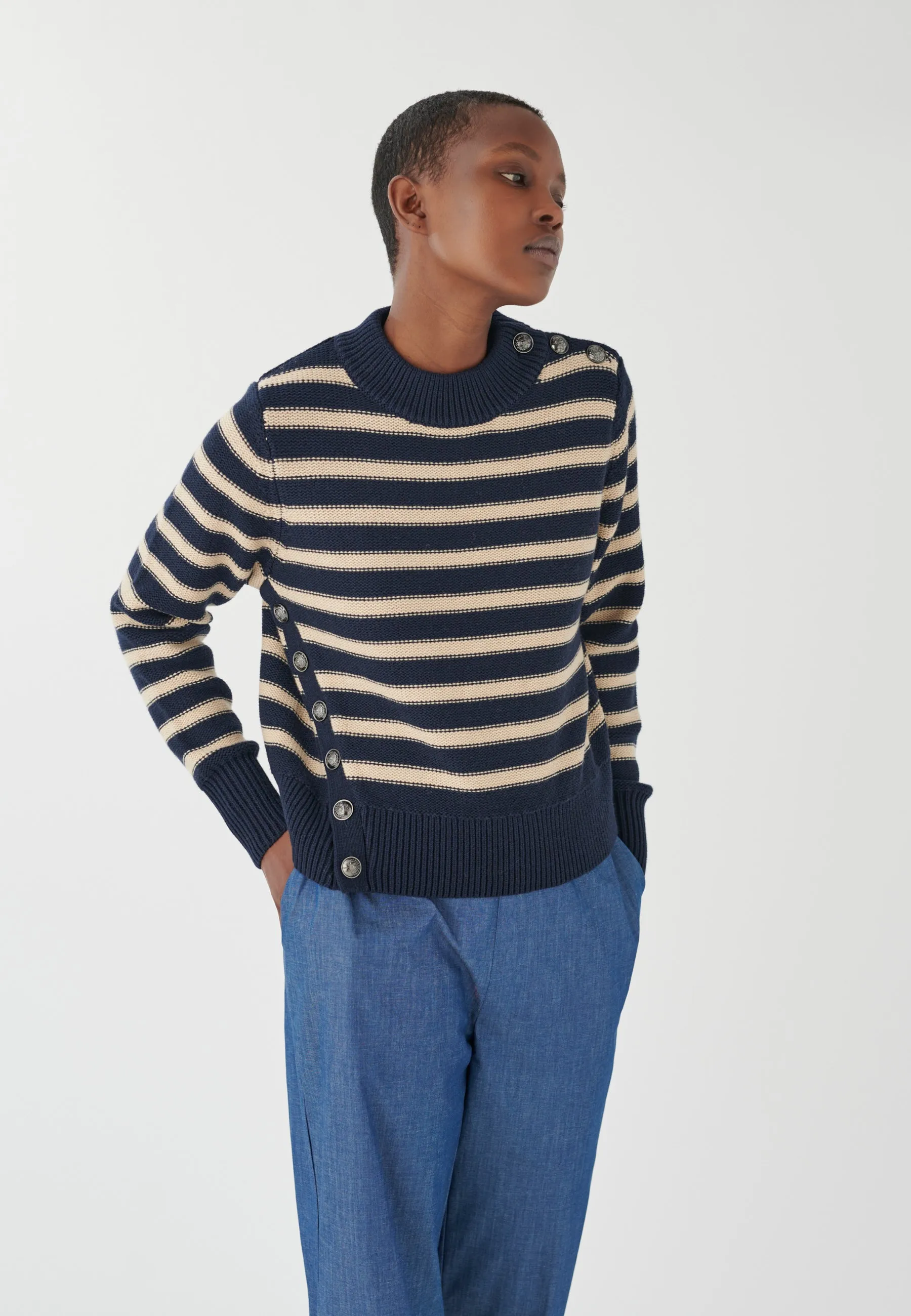 Aninie-Navy Stripe