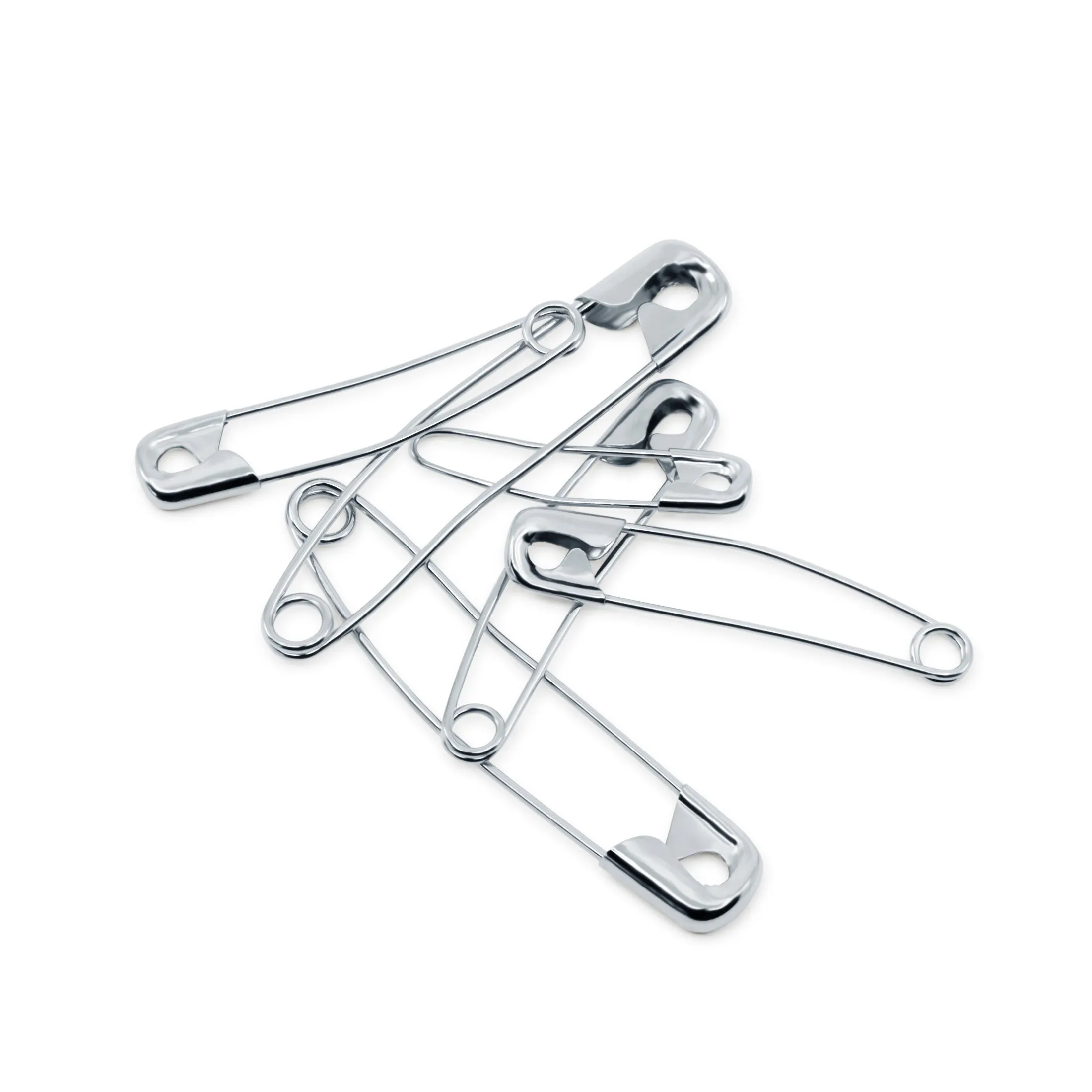 Assorted Curved Safety Pins & Storage Box, 90 pc