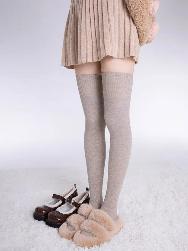 Autumn thigh high stockings