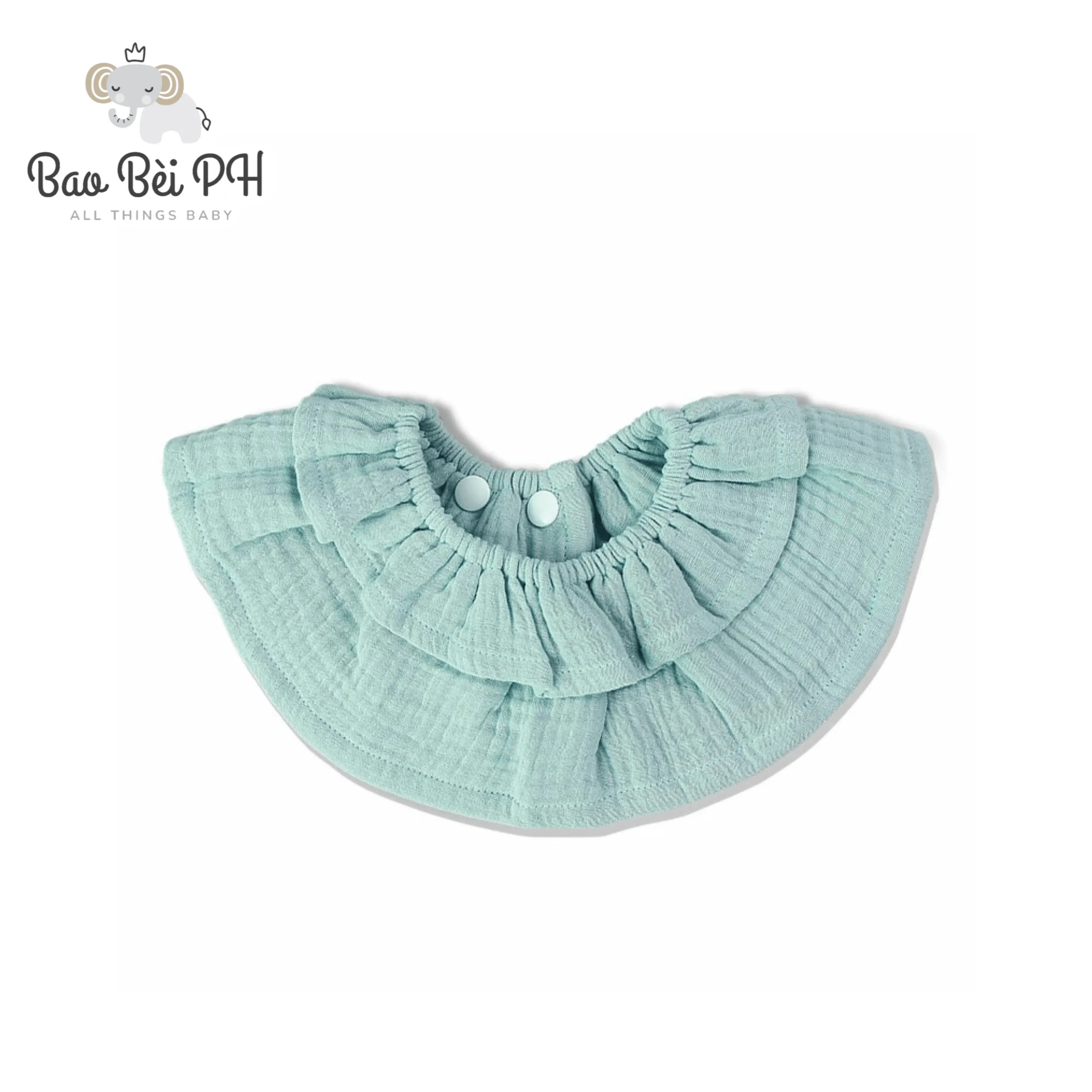 Bao Bei Amelia Round Reversible Cotton Gauze Bib