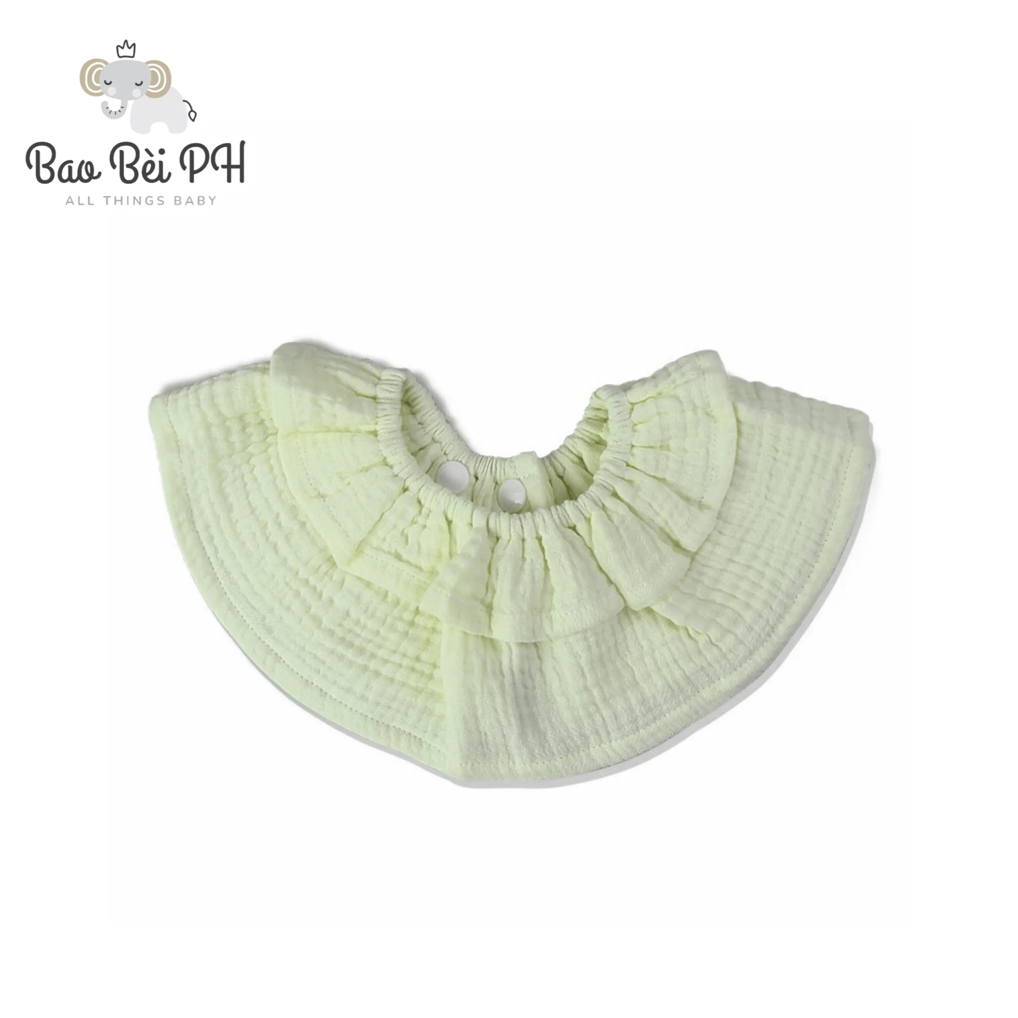 Bao Bei Amelia Round Reversible Cotton Gauze Bib