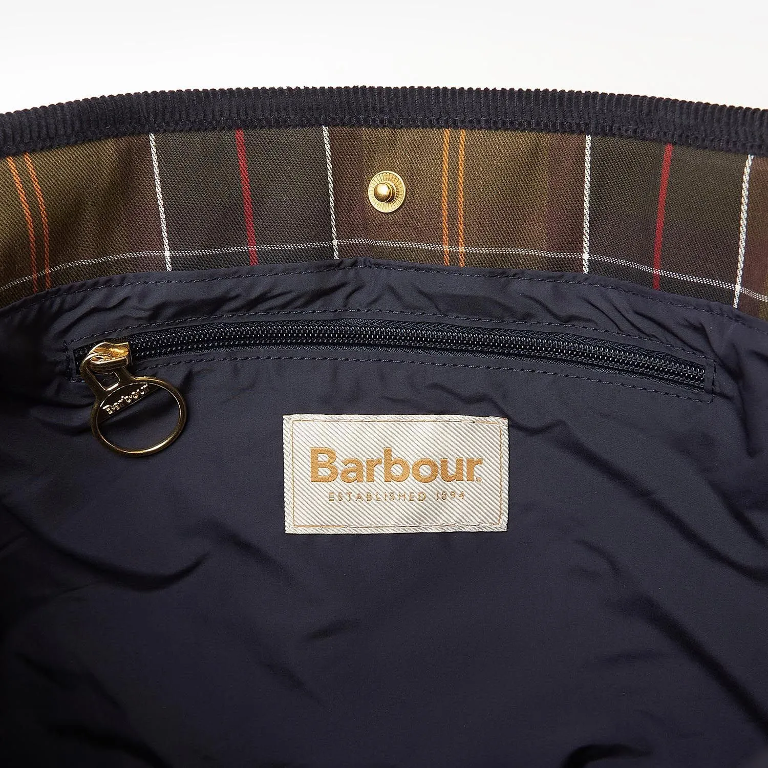 Barbour Healy Quilted Tote Bag in Navy