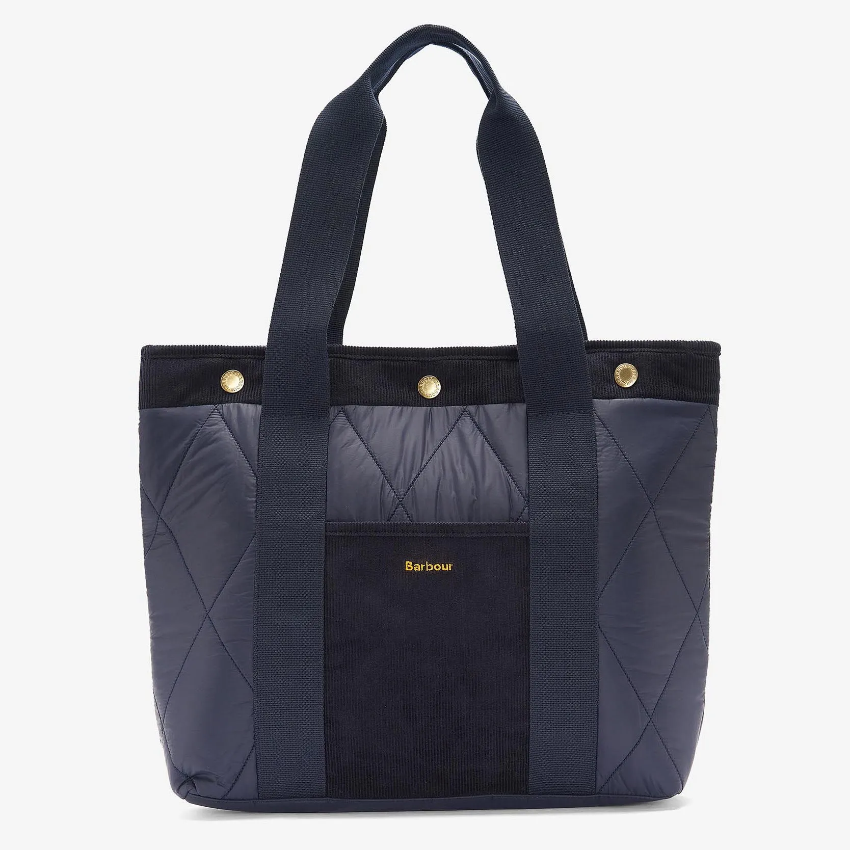 Barbour Healy Quilted Tote Bag in Navy