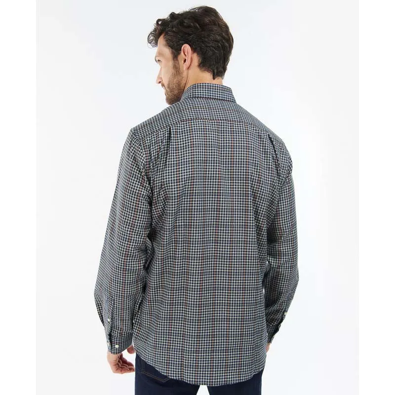 Barbour Henderson Thermo Weave Mens Shirt - Navy