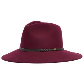 Barbour Women's Tack Fedora Hat in Cabernet