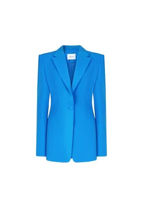 Barker Structured Square Shoulder Crepe Blazer