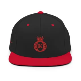 Baseball Logo Krown Icon Embroidered Two Tone Snapback Cap