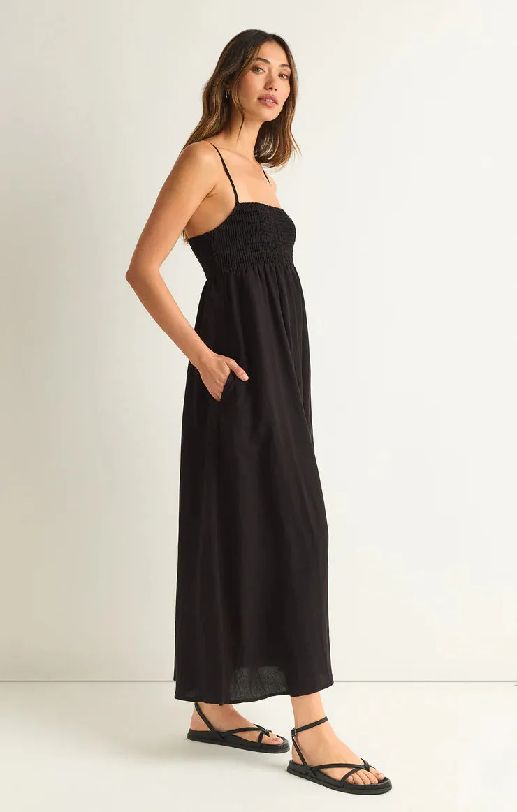 Beachside Midi Dress - Black