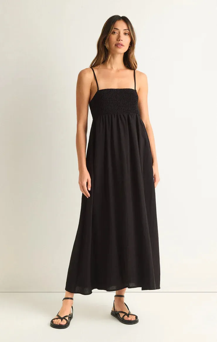 Beachside Midi Dress - Black