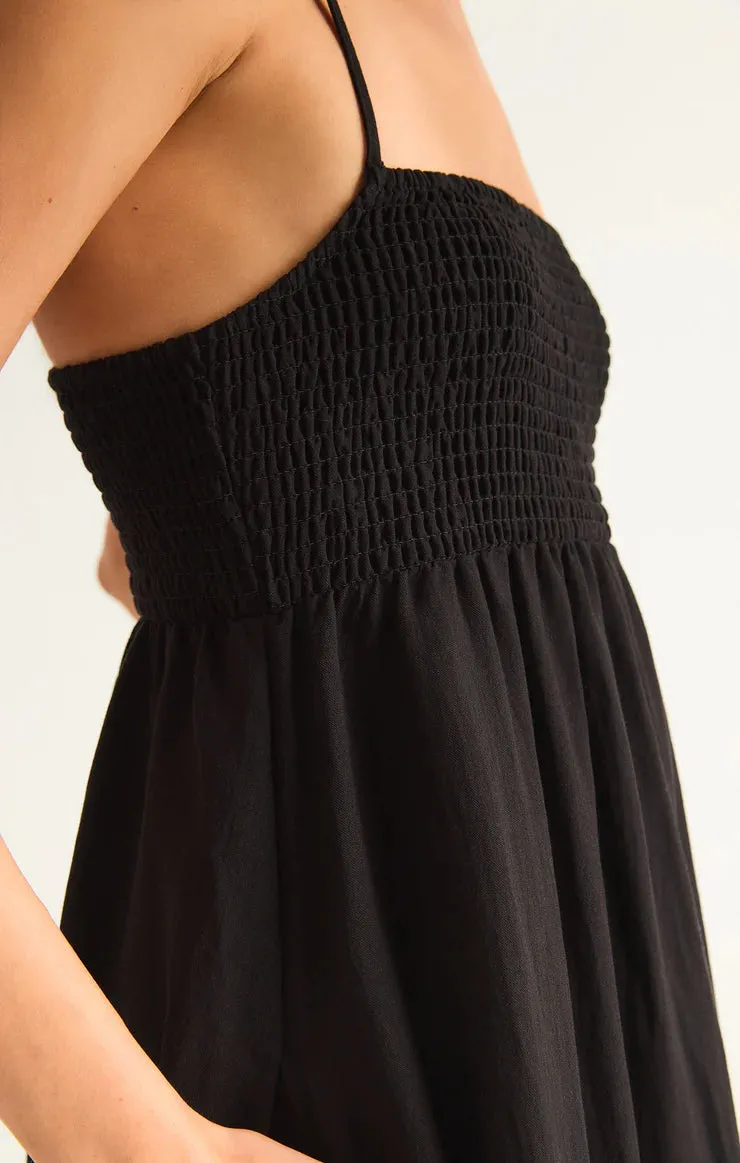 Beachside Midi Dress - Black