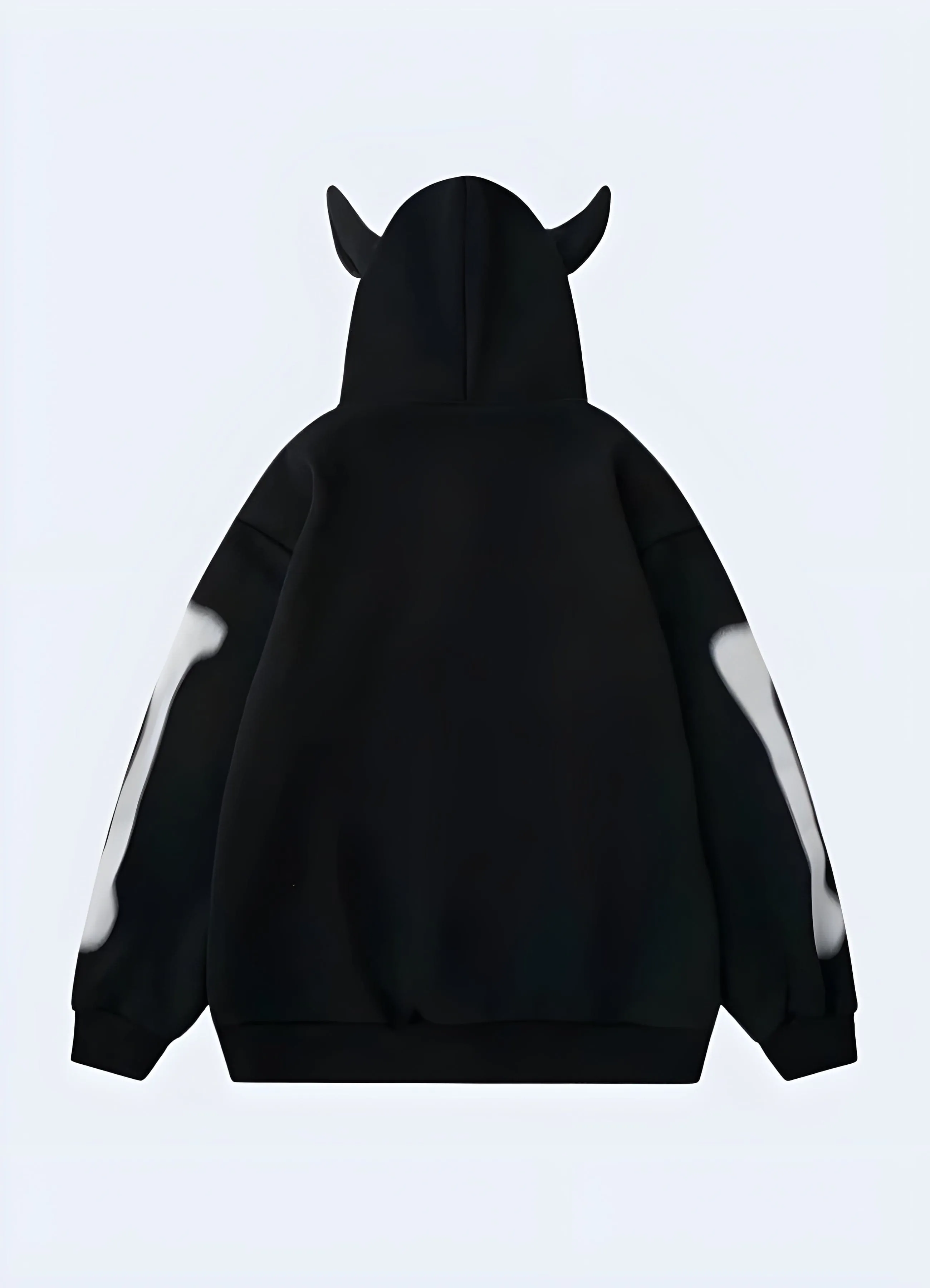 Black Hoodie With Horns