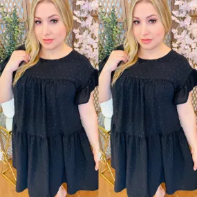 Black Tiered Dress