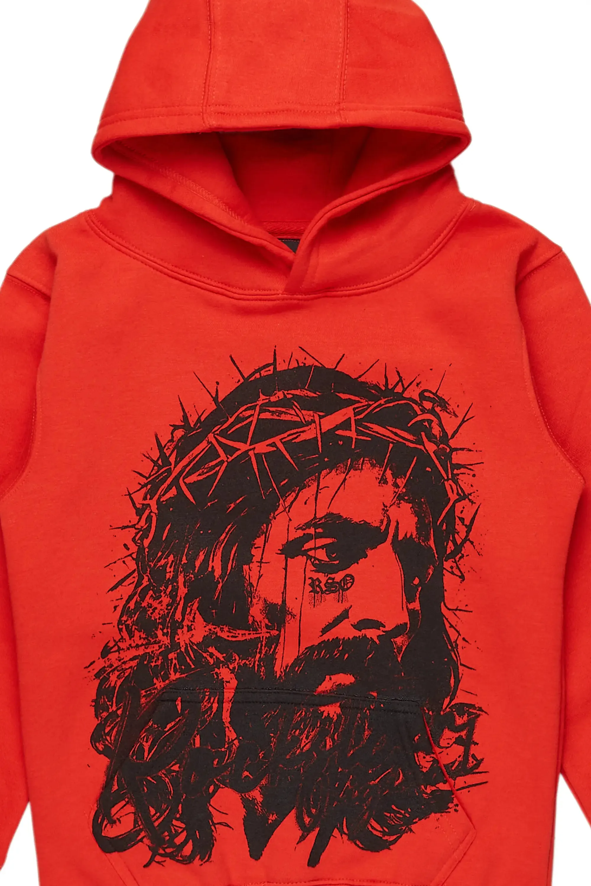 Boys Bedros Red Graphic Hoodie