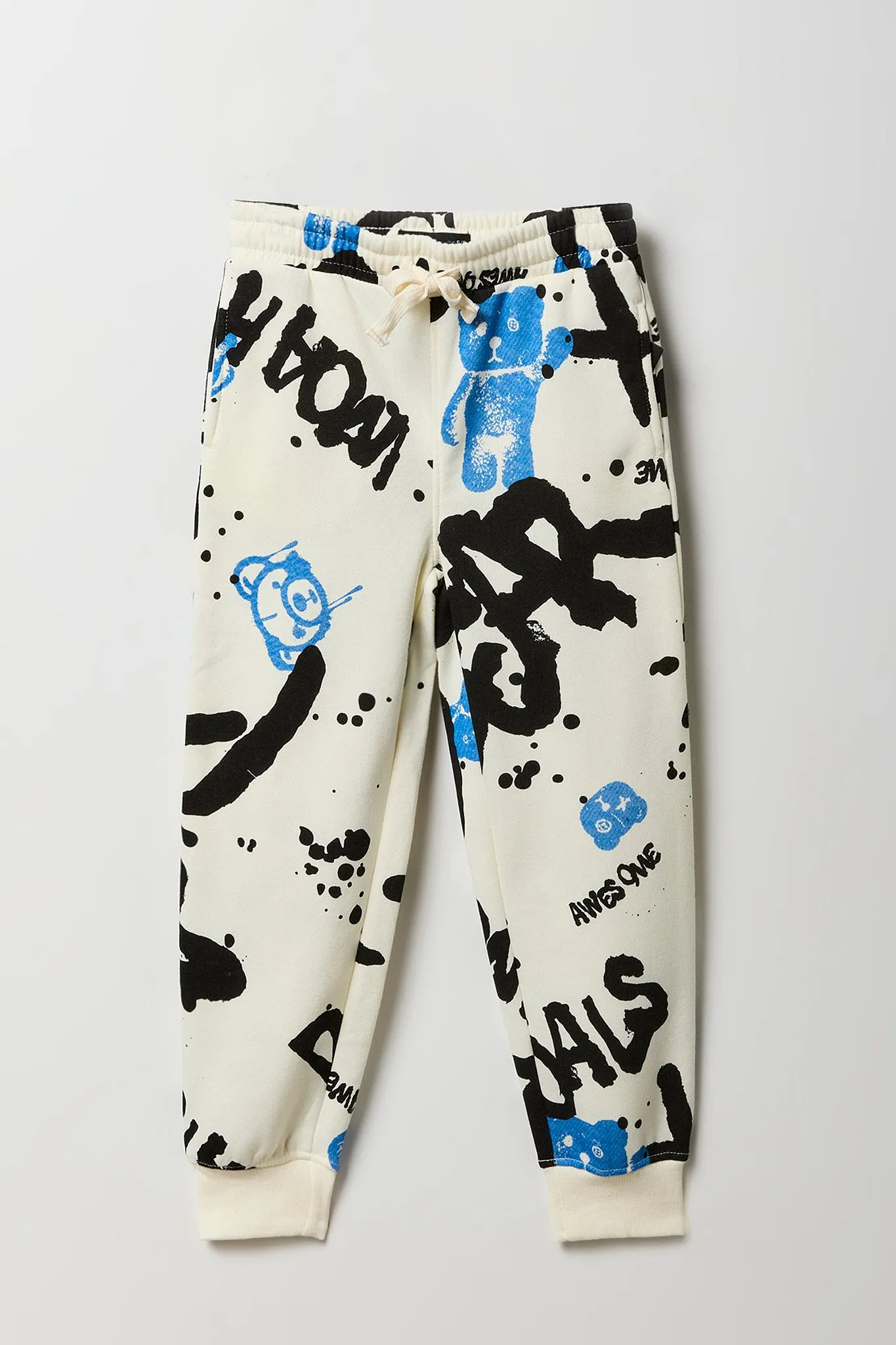 Boys Graffiti Print Jogger