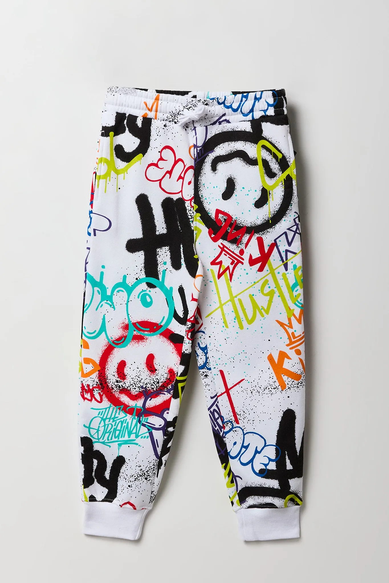 Boys Graffiti Print Jogger