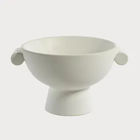 Brea Matte White Ceramic Bowl