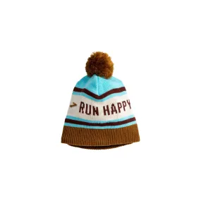 Brooks | Heritage Pom Beanie | Unisex | Run Happy/Vivid Teal