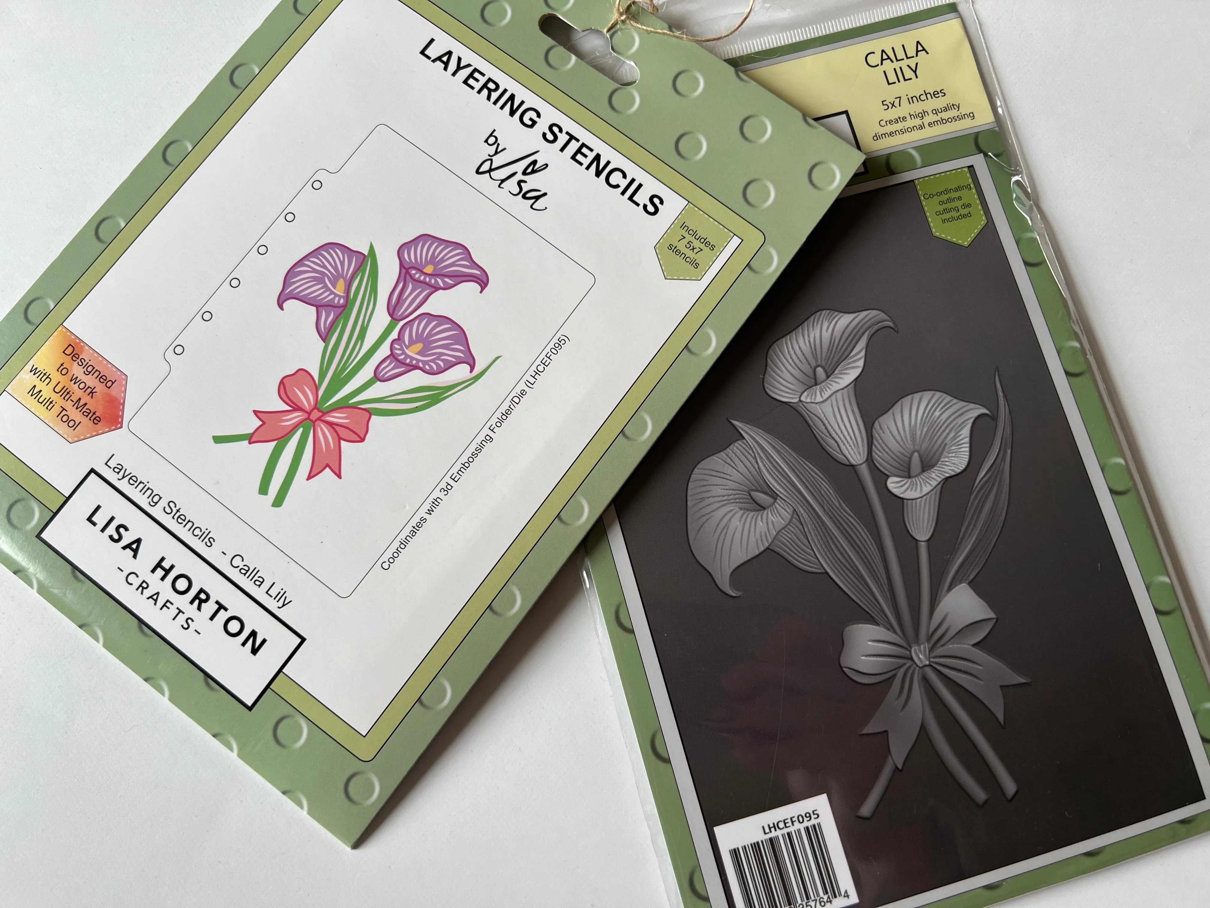 Calla lily folder die stencil by  Lisa Horton