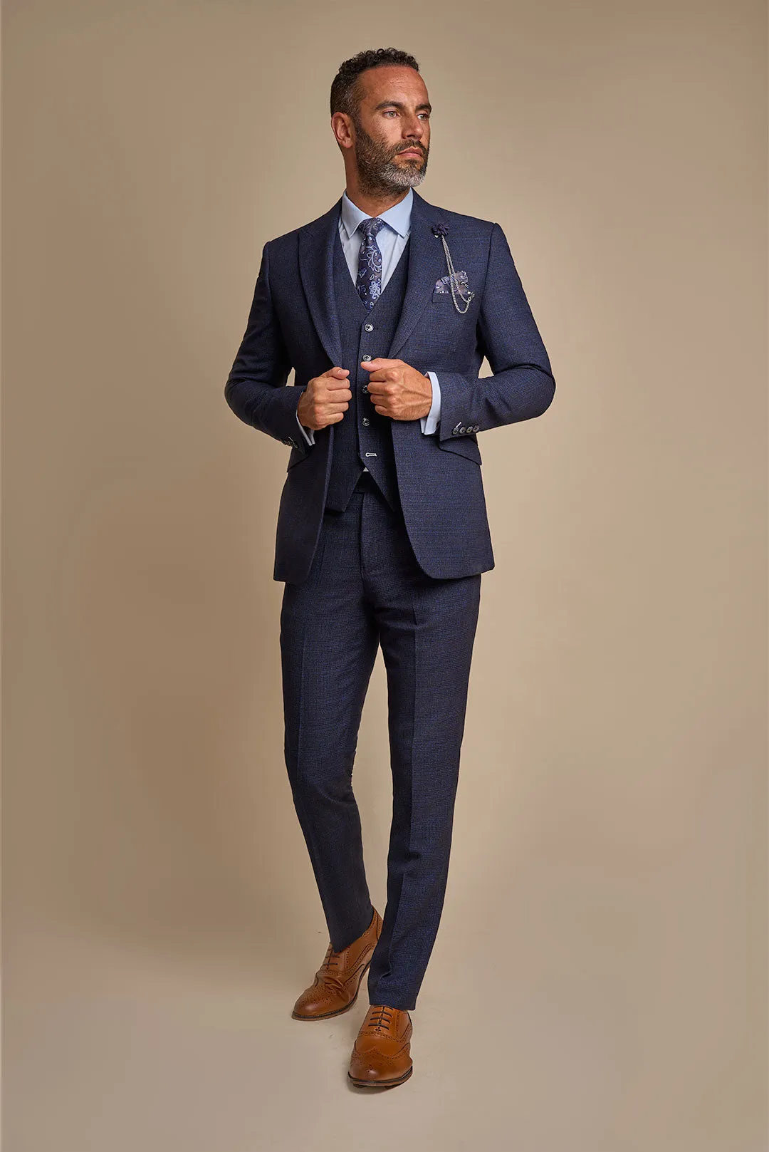 Caridi Navy Three Piece Suit