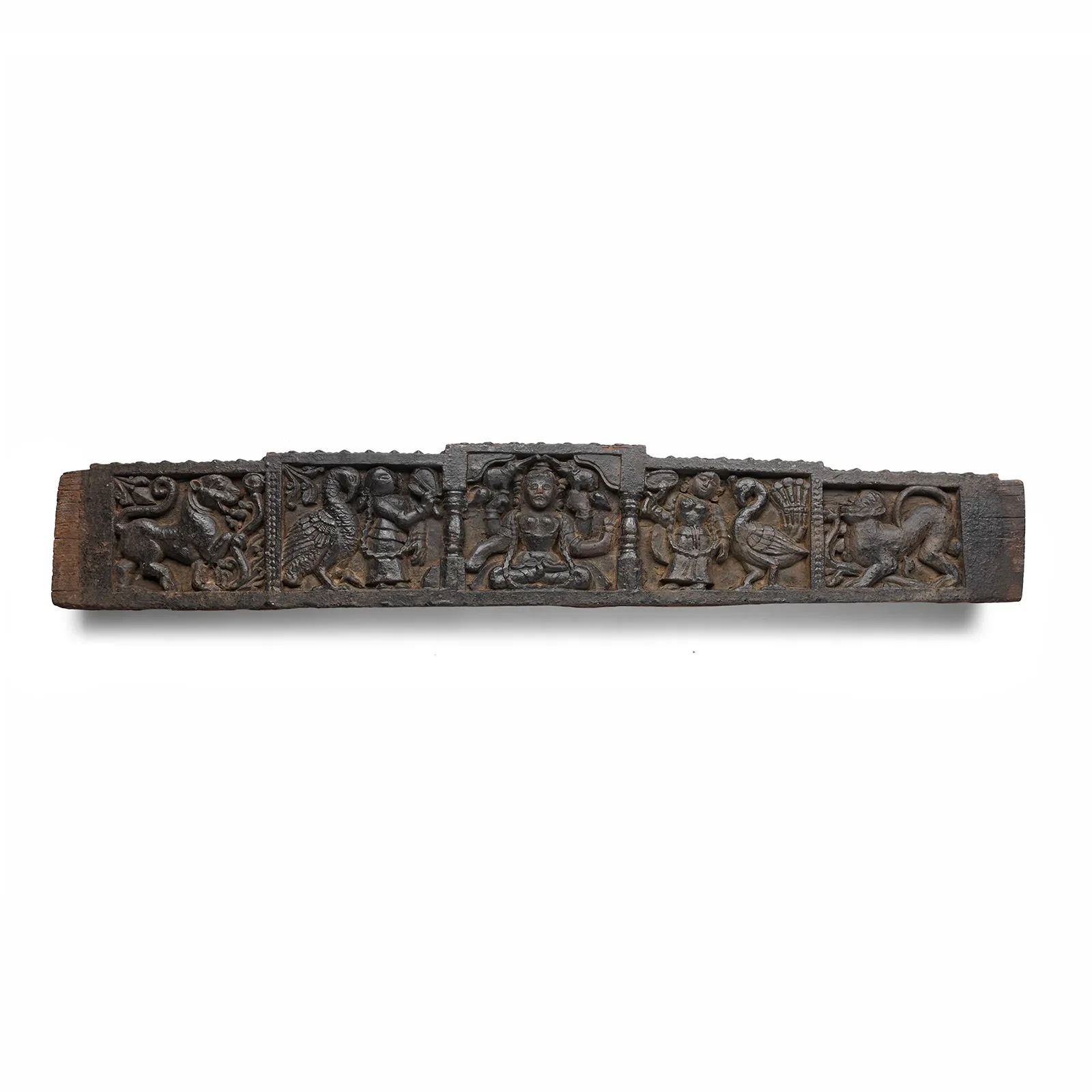 Carved Lintel Panel From Andhra Pradesh - 18thC