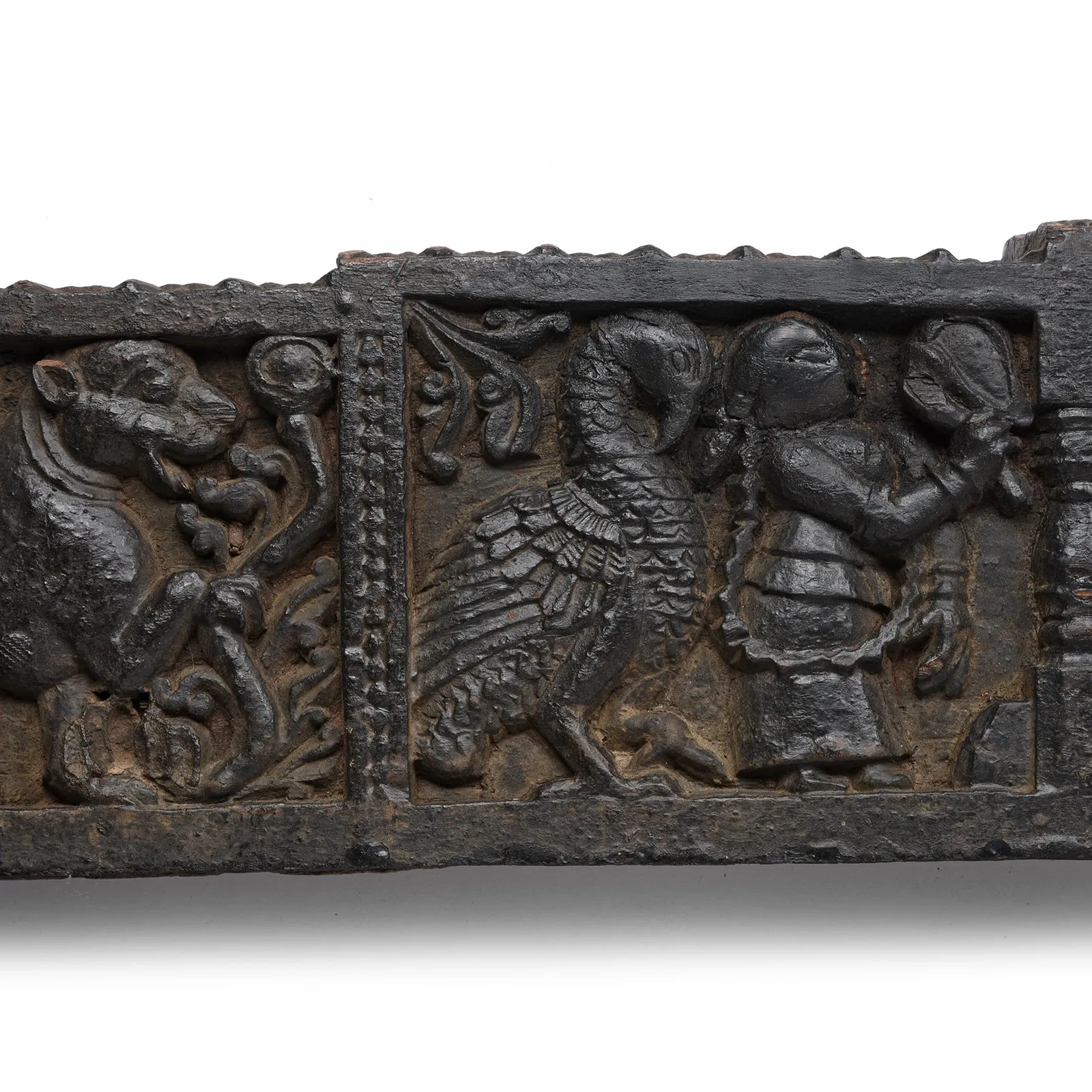 Carved Lintel Panel From Andhra Pradesh - 18thC