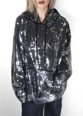 Celine Sequined Wool Hoodie