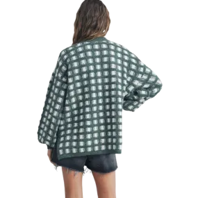 Checkered Oversized  Sweater