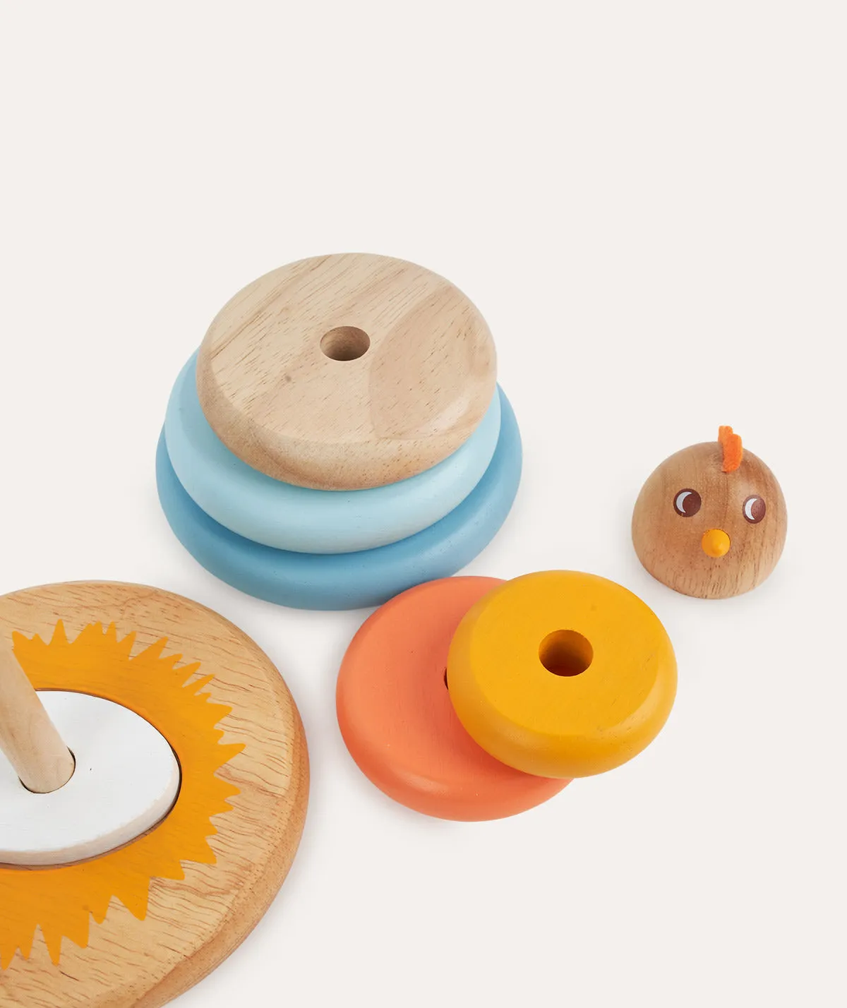 Chick Wooden Stacker - Multi