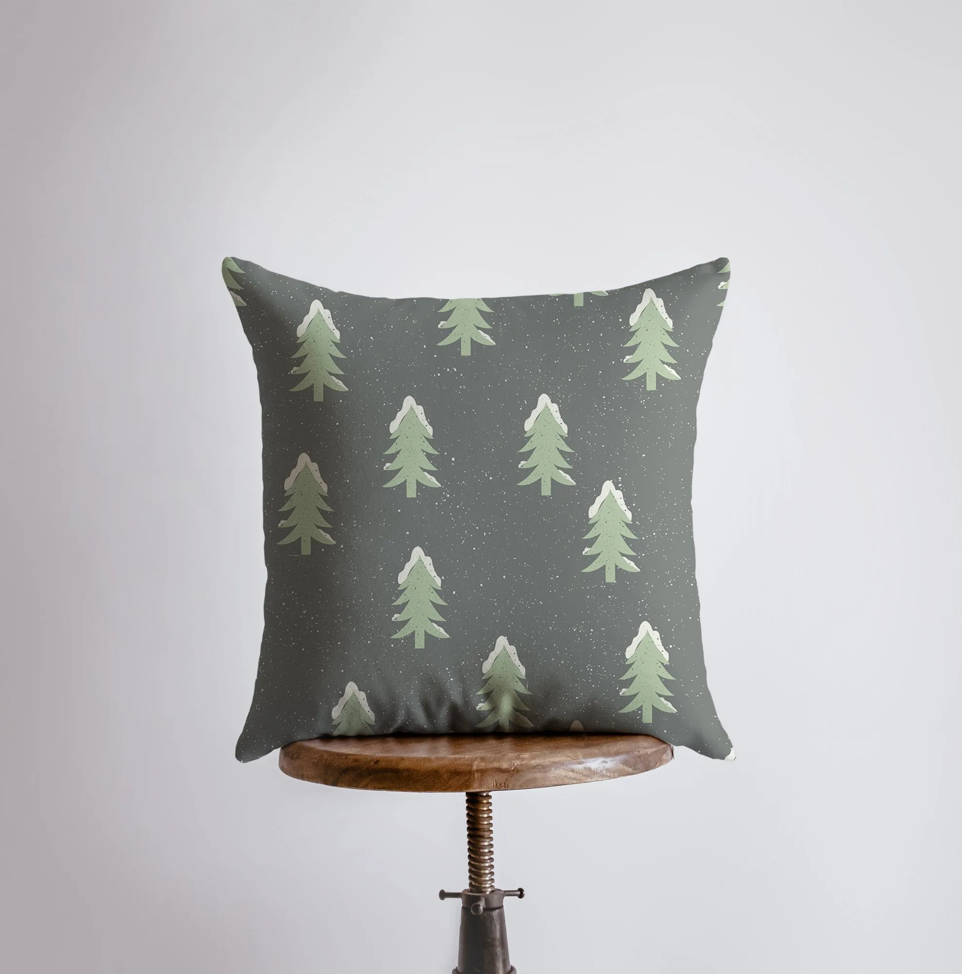 Christmas Trees | Throw Pillow | Pillow Cover | Snow Flakes | Trees |