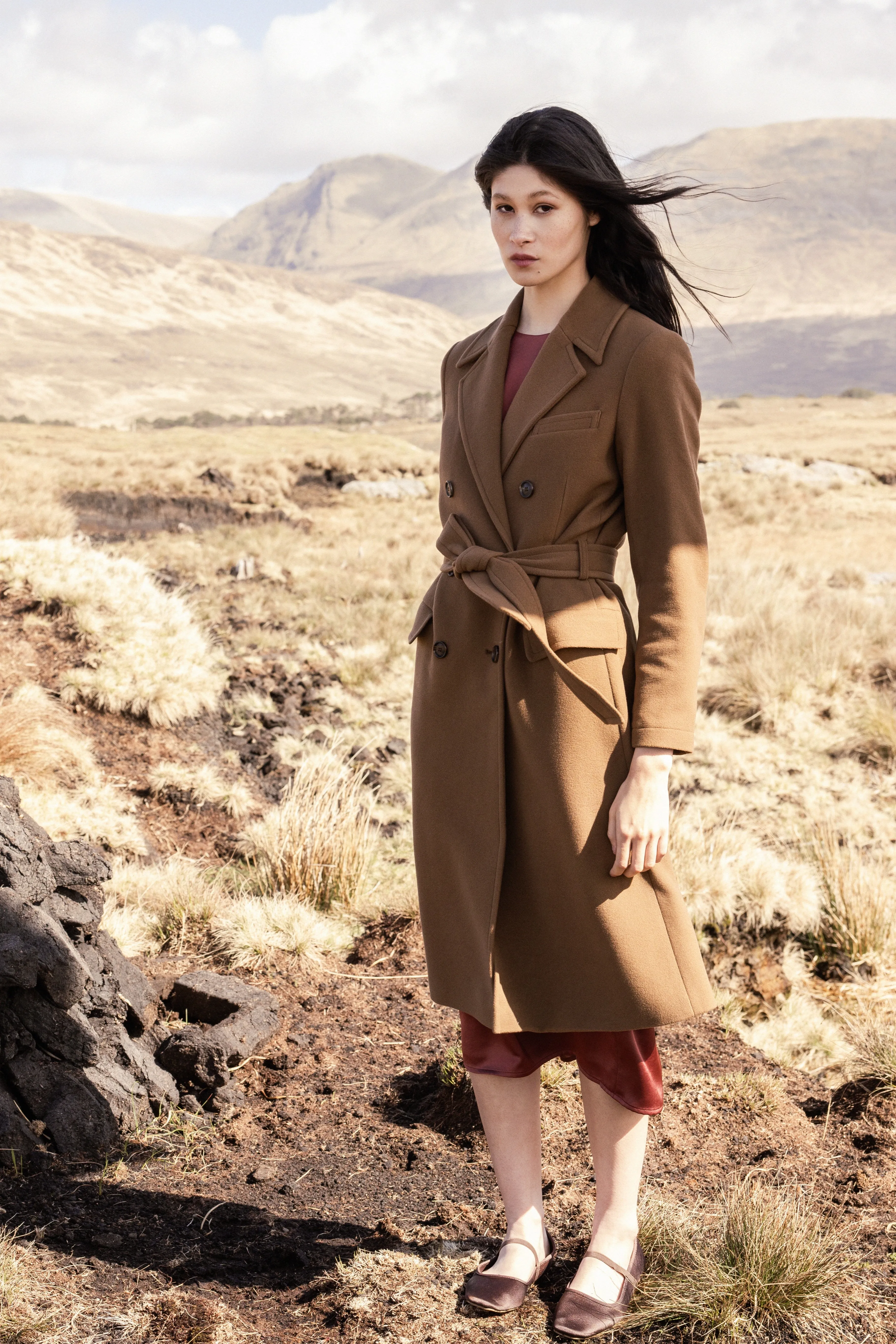 Clodagh Wool Coat - Camel