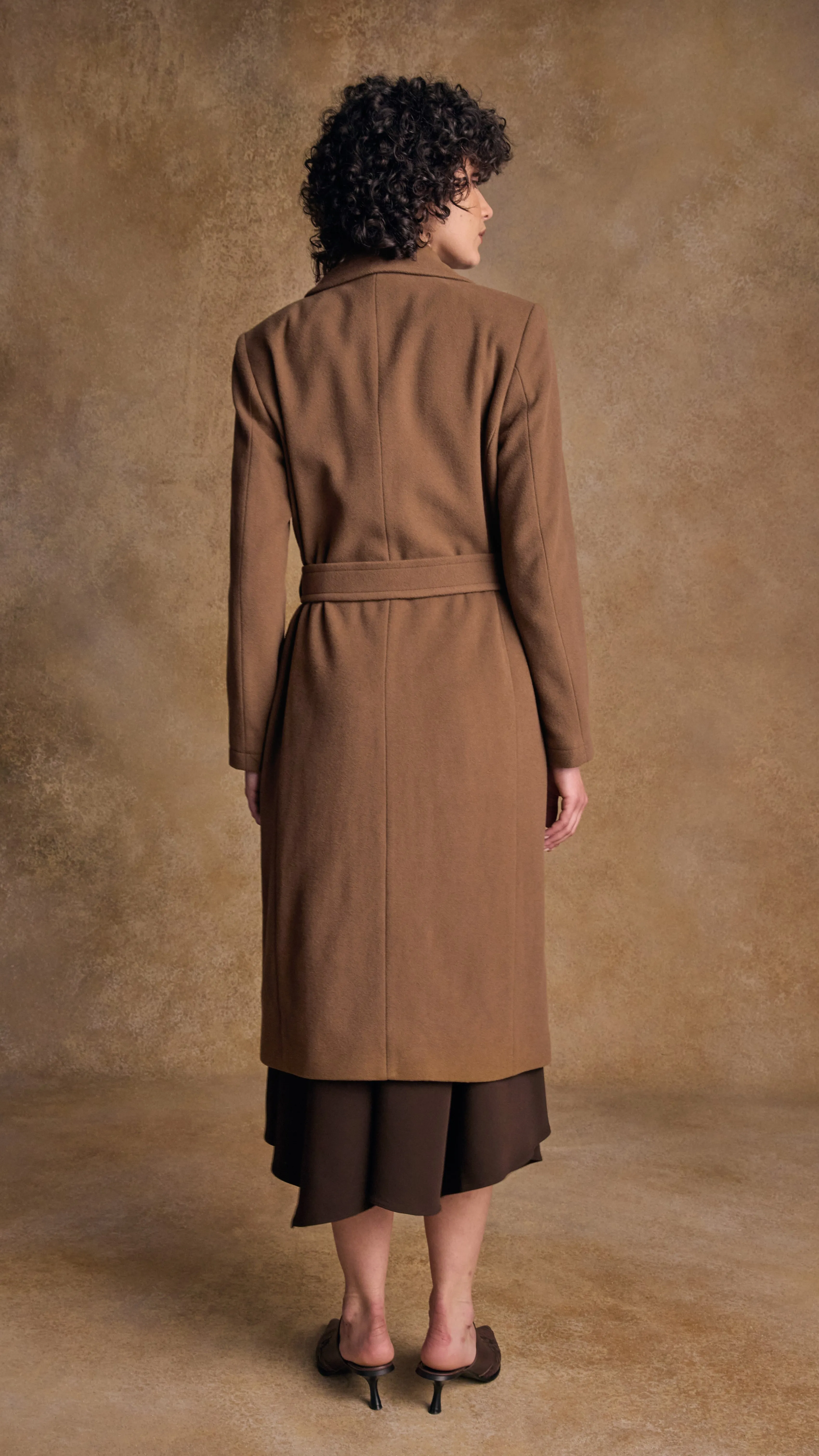 Clodagh Wool Coat - Camel