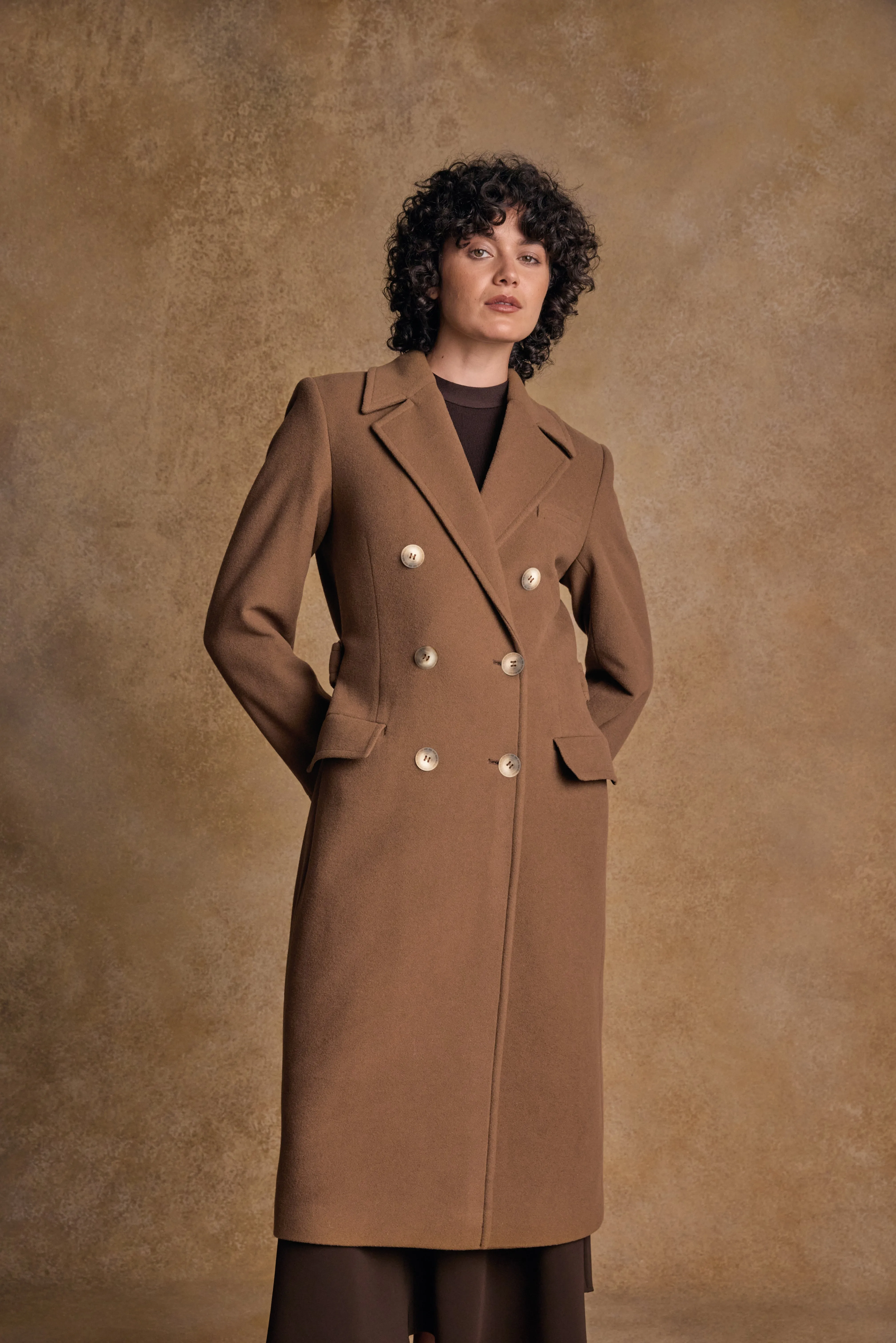 Clodagh Wool Coat - Camel