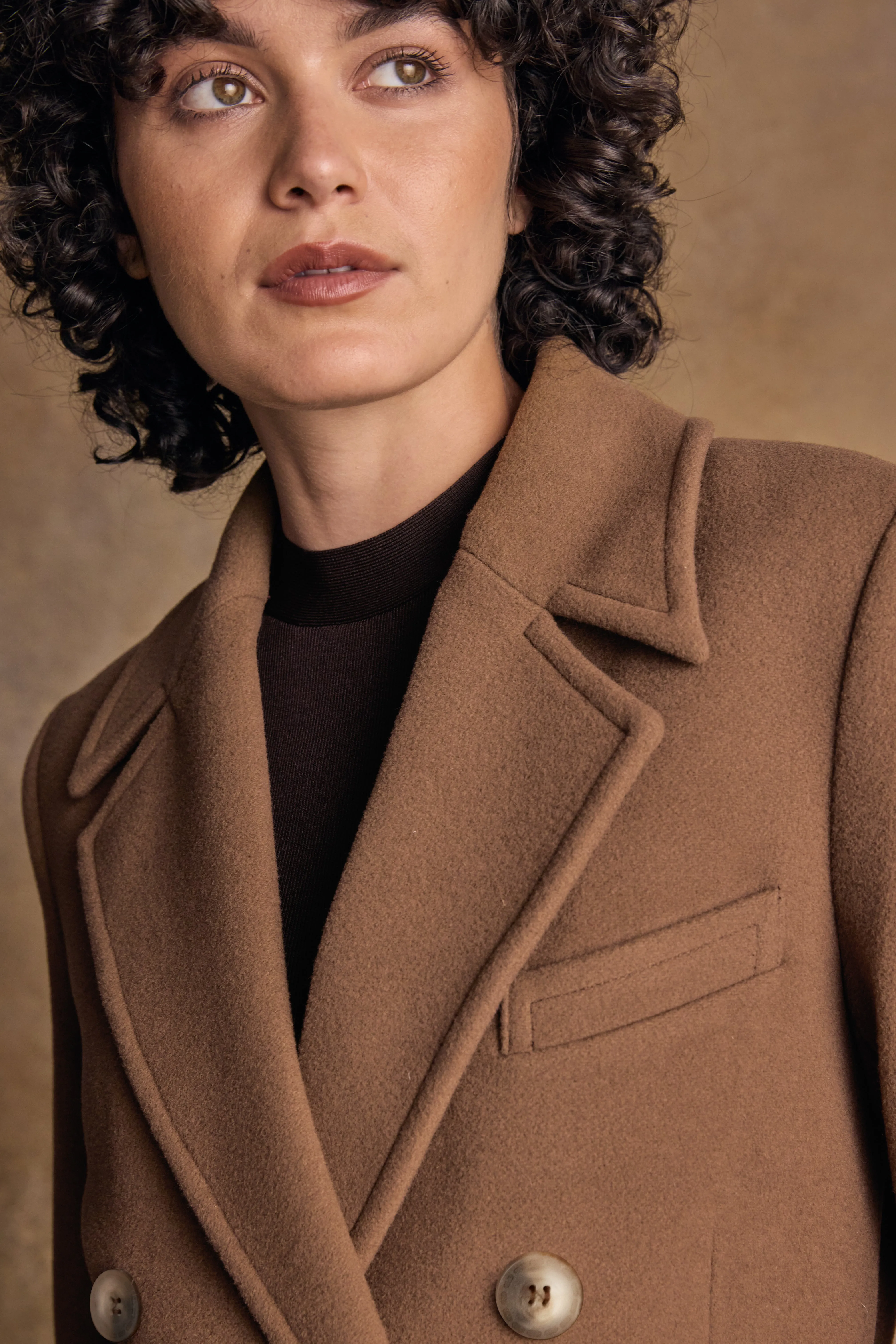 Clodagh Wool Coat - Camel