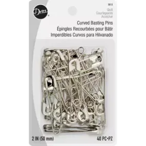 Curved Safety Pins - 2" Size 3 (40 pins)