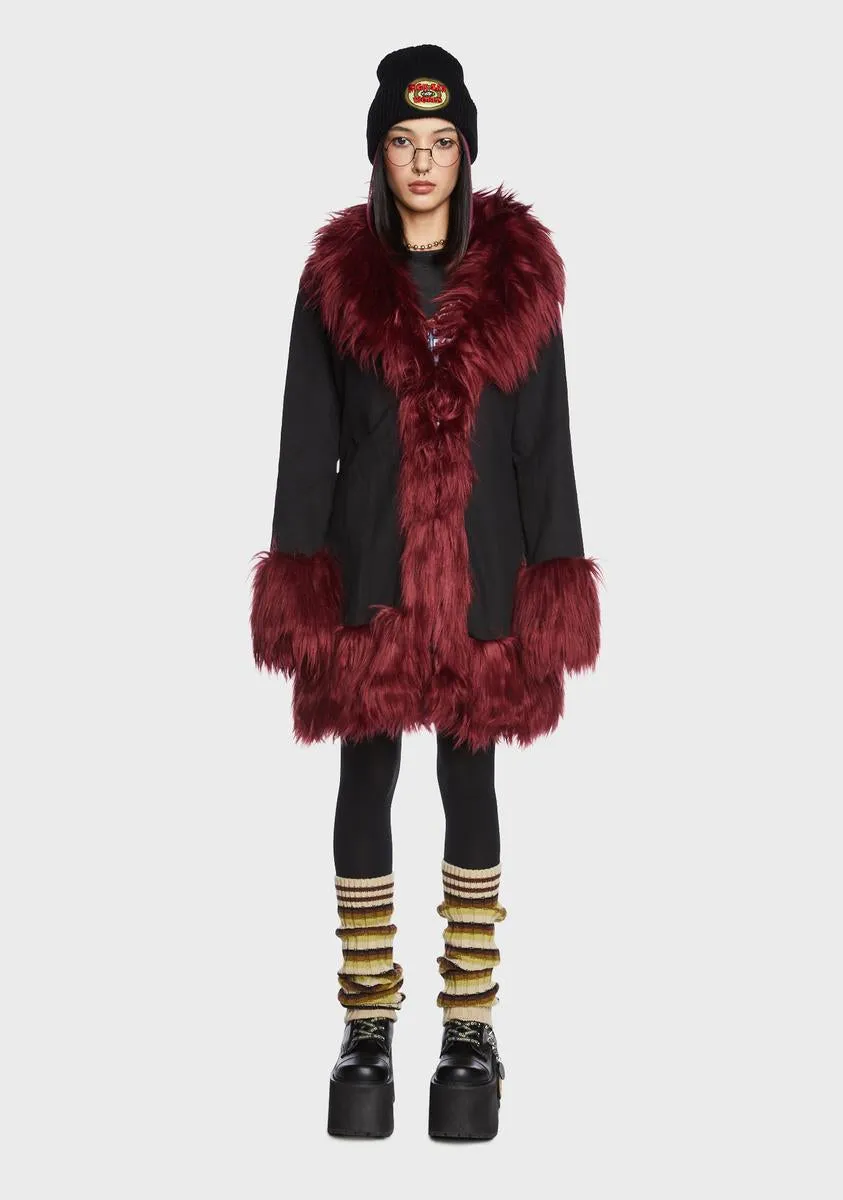 Daria's Inferno Faux Fur Coat