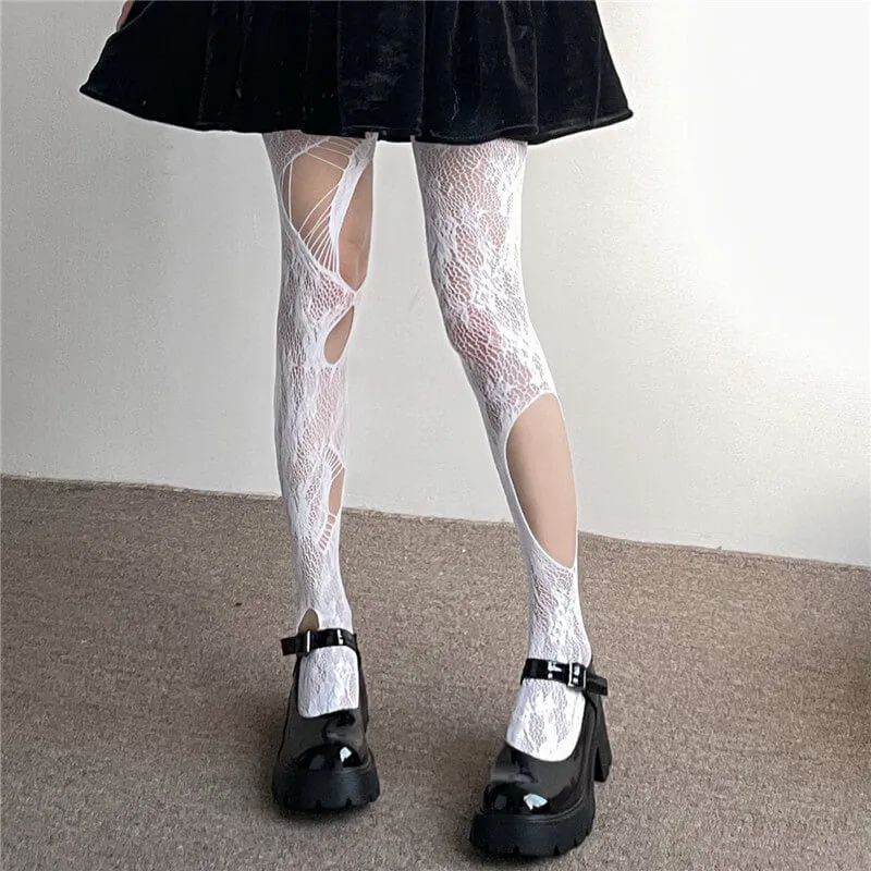 Darkness aesthetic tearing tights